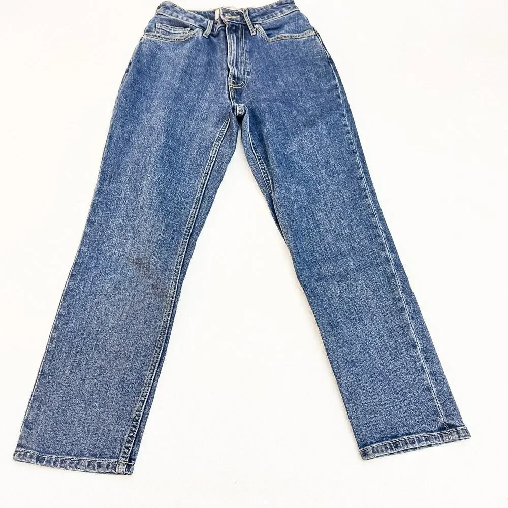 Everlane The Curvy Cheeky Jean Organic Cotton Denim Size 25 Crop